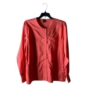 Barco Uniform Nurse Scrub 4XL Long Sleeve Proffesional Cinched Waist Minimalist